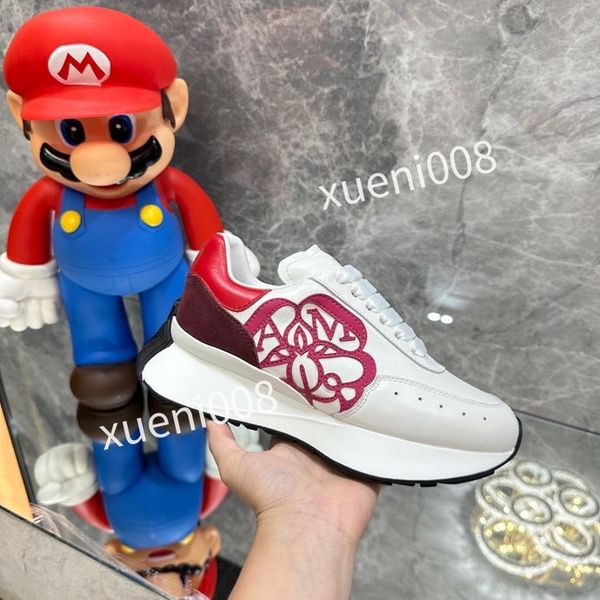

2023new designer mens women shoe strawberry wave mouth tiger web print vintage trainer man womans variety of styles, Red;white