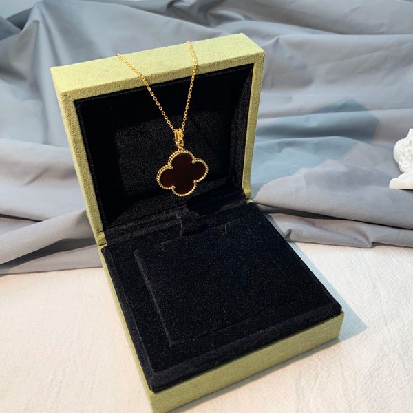 

four leaf clover knot design sense suit necklace fashion designer holiday gift for femininity exquisite jewelry gift accessories, Silver