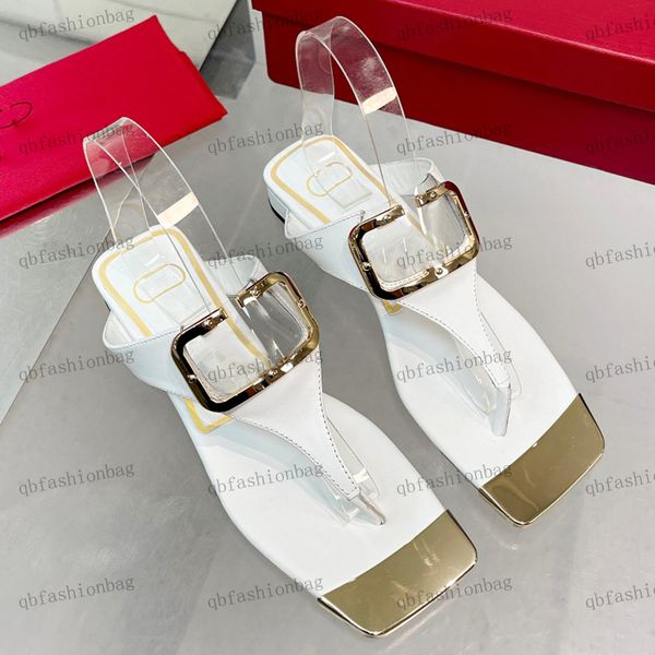 

womens flip-flops thong flat sandals leather hardware metal lettering luxury designer women shoes low heels outdoor beach shoes casual shoe, Black