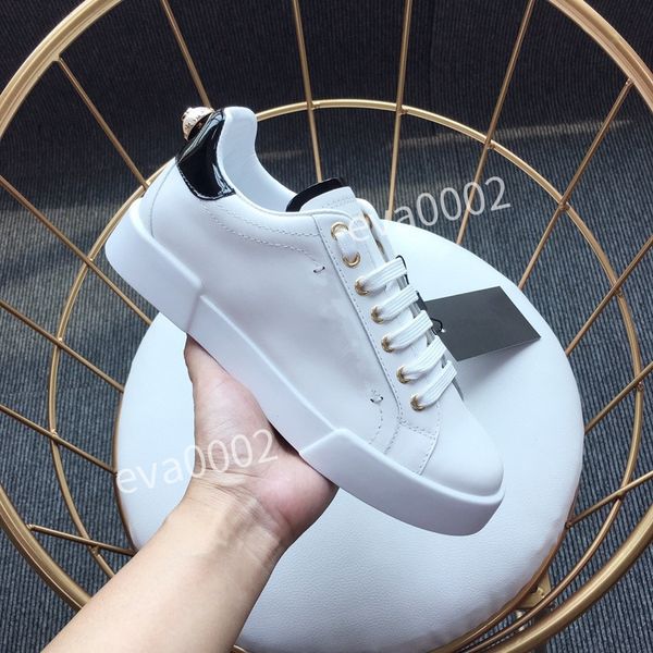 

2023 casual shoes designer leather lace up plate men fashion sneakers white black mens womens luxury hc190902