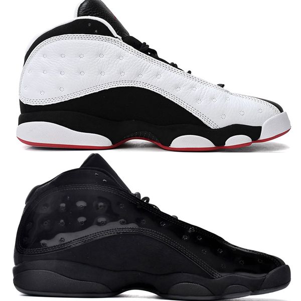 

men 13 jumpman basketball shoes 13s sneakers xp trainers air-express black university blue navy obsidian reverse he got game red flint cap a