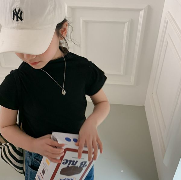 

t-shirts styles girls t-shirt short sleeve summer fashion kids tees 3-8 years 230327, Blue