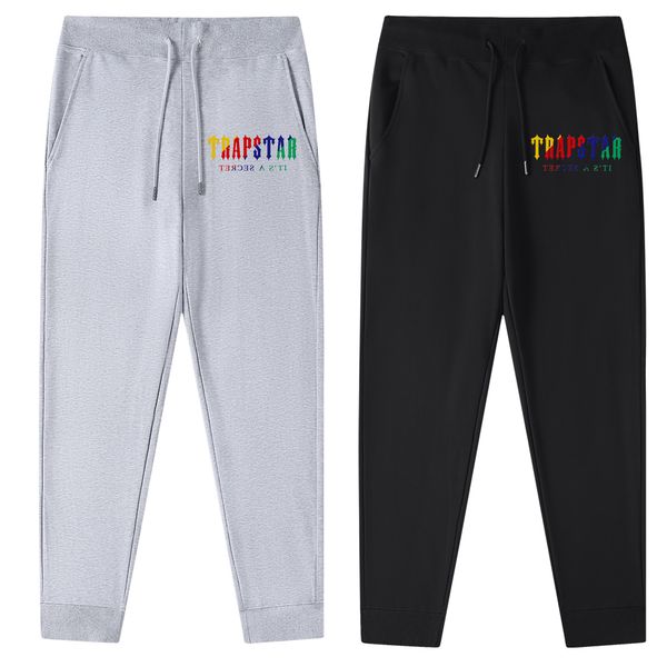 

trapstar men's guard pants classic embroidery letters fashion clothing fashion brand men's luxury clothing pure cotton simple stre, Black