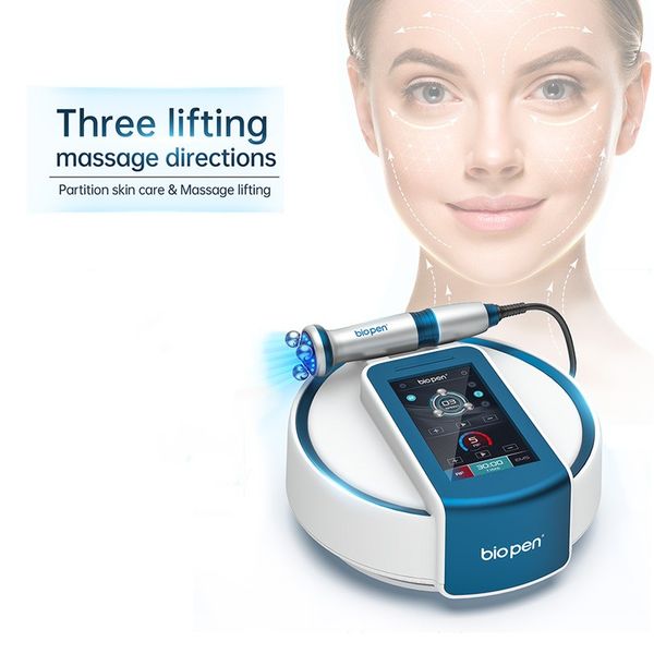

4 in 1 bio pen t6 rf facial lifting ems micro-current blue light therapy facial roller massage wrinkle removal body shaping fat dissolve