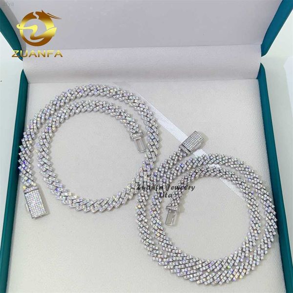 

selling cuban chain necklace bracelet 8mm 10mm 13mm silver 925 moissanite link