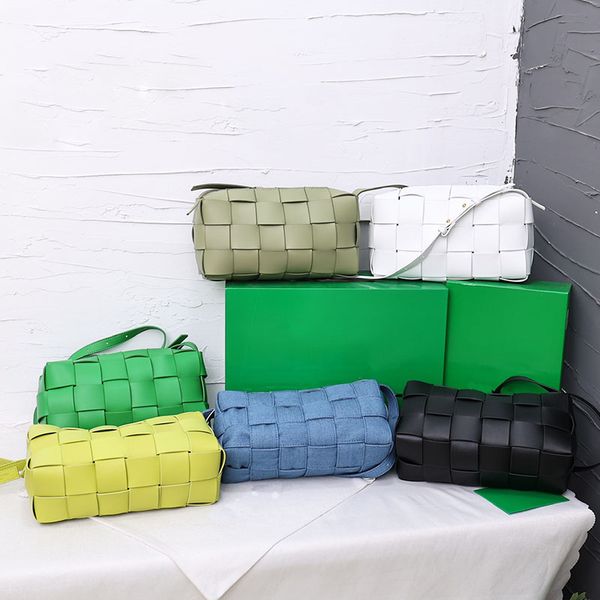 

fashion designer women weave bag leather shoulder straps pillow bags luxury designers genuine leather crossbody purse wallet full packaging