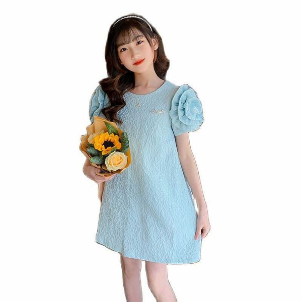 

girl's dresses girl dress solid color dresses for girl summer dress for children casual style children's clothing 6 8 10 12 14 p23, Red;yellow