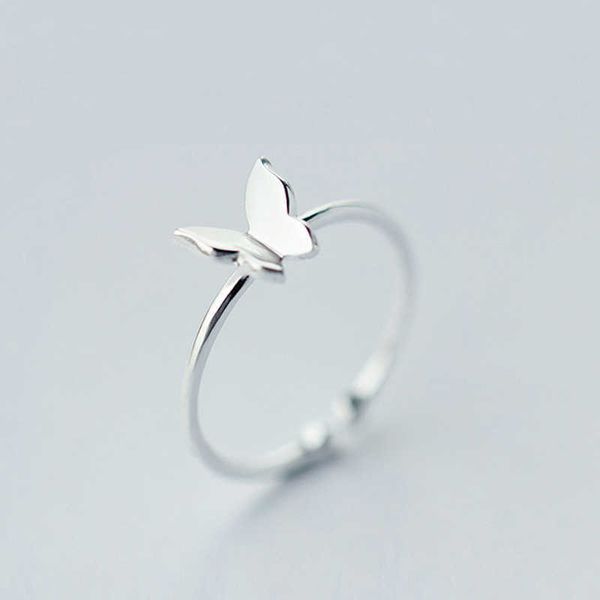 

band rings mloveacc % 925 s sterling silver fashion jewelry butterfly cocktail ring sizable girls kids xmas gift drop shipping g230327