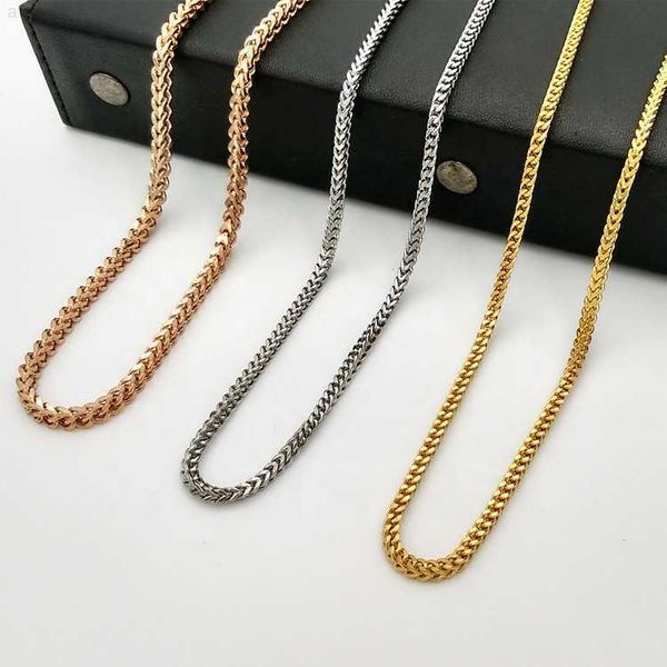 

zuanfa wholesale factory price gold rose stainless steel chain for men necklace, Silver