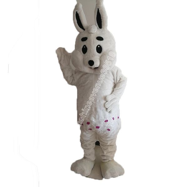 

white rabbit mascot costume cartoon anime theme character carnival adults size christmas birthday party outdoor outfit suit, Red;yellow