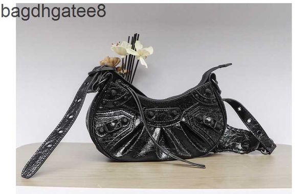 

le cagole rivet lecagole cool triple 23 bag locomotive sweet 2023 spicy girl designer bags fold crescent leather underarm 5zg0