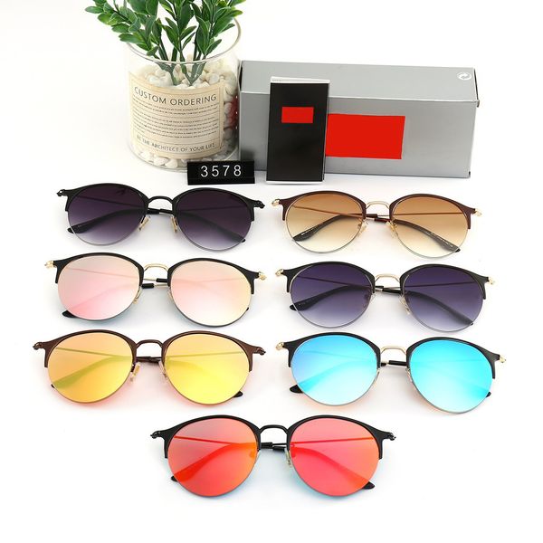 

round sunglasses for mens womens adumbral designer sunglasses beach tourism glasses classic style round frame sun glasses, White;black