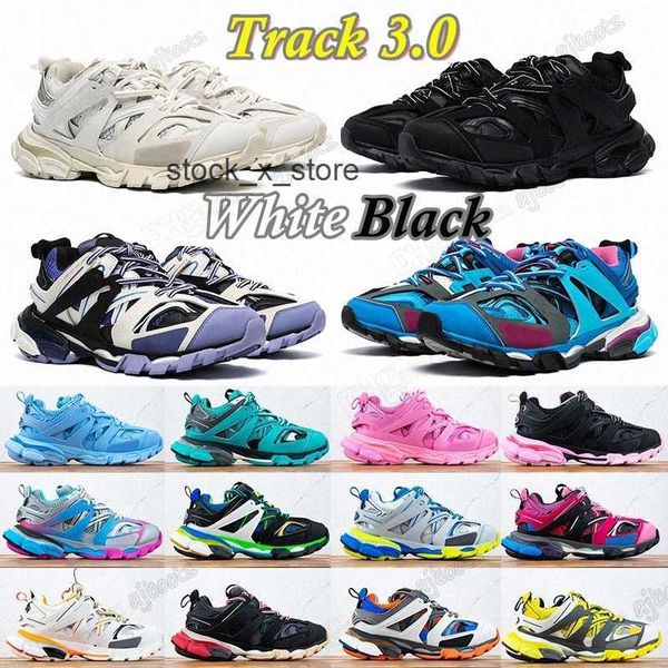 

men women casual shoes track 3 3.0 triple white black leather