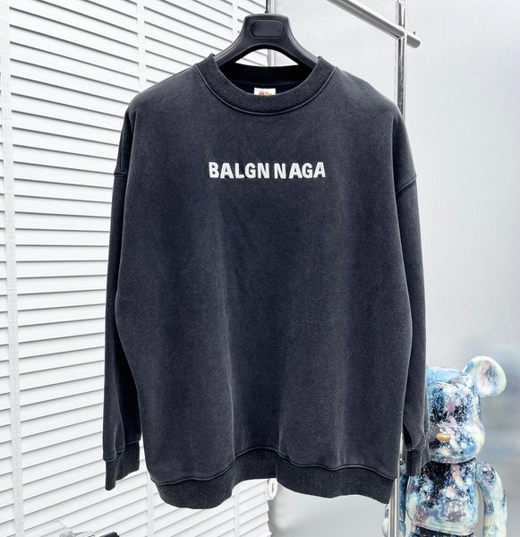 

men's plus size outerwear & coats letter knitted sweater in autumn / winter knitting machine e custom jnlarged detail crew neck cotton, Black;brown