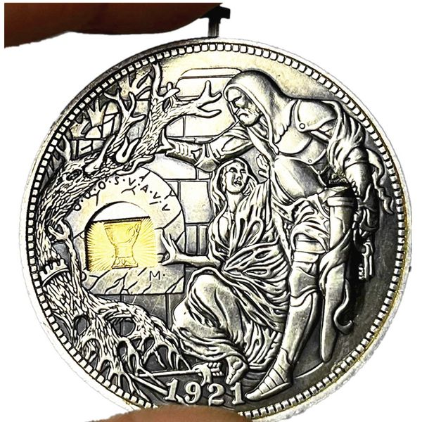 

usa movable mechanism challenge coin hobo nickel 1921 holy grail wandering removeable sword collectible metal craft manufacturing factory pr