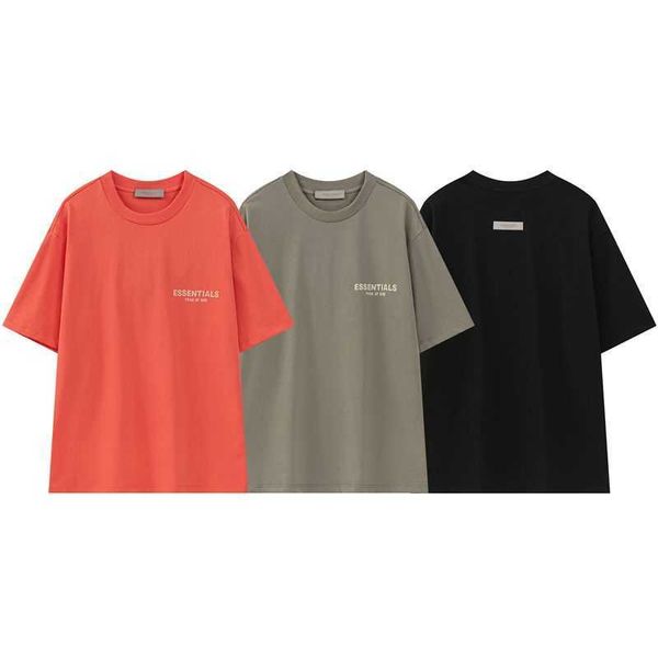 

fog t shirt mens essentialls designer tees ess women tshirts fg new letter summer cotton loose short sleeve t-shirt, White;black