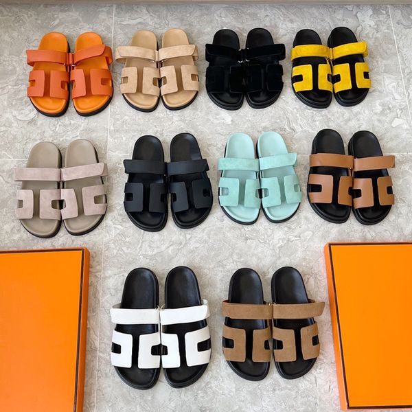 

slippers women designer sandal summer sandles shoes men classic brand casual woman outside sliders leather 10a with box, Black
