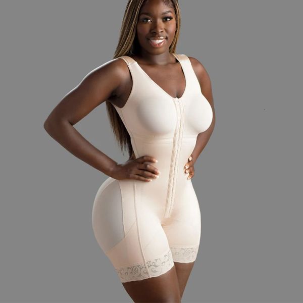 

waist tummy shaper compression double full body stage 2 faja with bra women underbust body shapewear bodysuit 230327