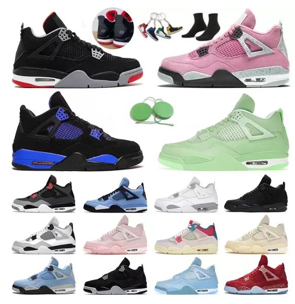 

2023new university blue jumpman 4 4s mens basketball shoes white guava ice oreo sail noir metallic purple black cat bred shimmer cactus jack
