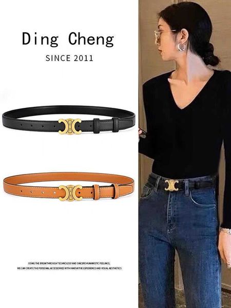 

belts new leather simple versatile jeans belt women's decorative trousers belt black casual korean version, Black;brown