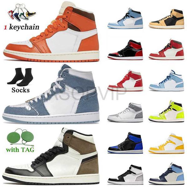 

designer shoes wholesale new jumpman 1 1s basketball shoes fashion women mens high og starfish lost found heirloom denim cactus jack dark mo