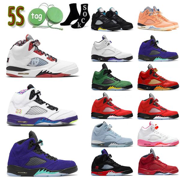 

2023 men women jumpman basketball shoes 4s red thunder sail university racer blue 5s 6s unc white oreo black cat 4 patent hyper royal