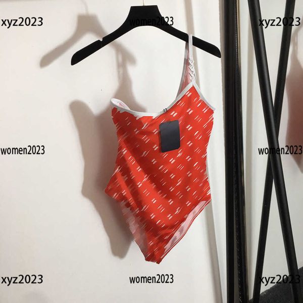 

womens designer clothing love logo printing bikini chain pattern swimsuits lace up jumpsuit size s-l new arrival mar22, White;black
