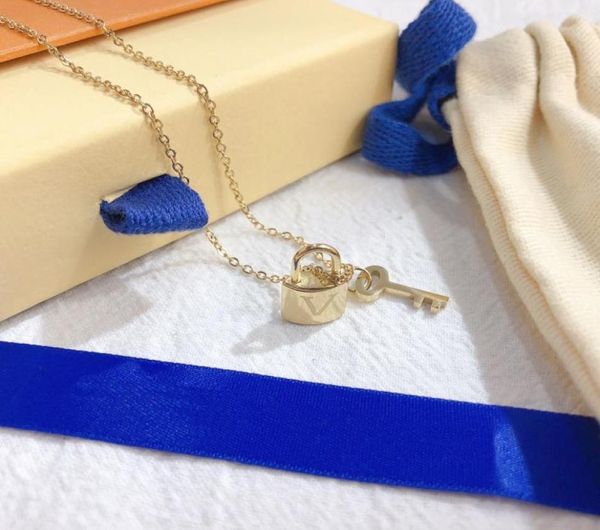 

fashion women luxury designer necklace choker pendant chain 18k gold plated stainless steel letter necklaces wedding jewelry acces7781539, Silver
