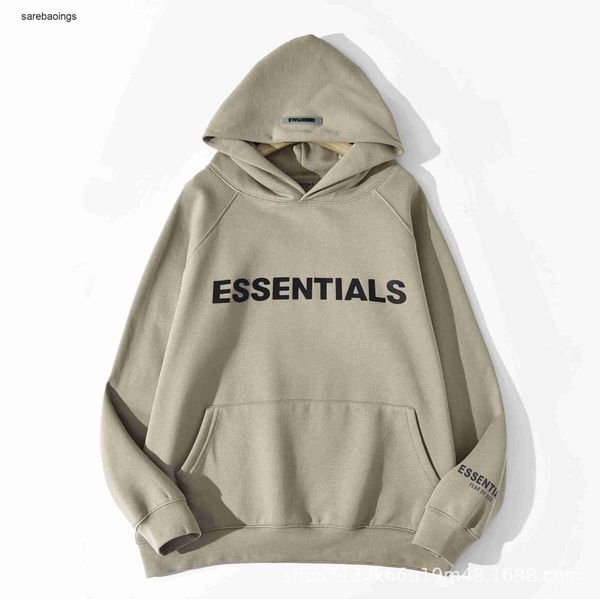 

fos baggy hoodie fear god fos essentials double line high street wide american hoodie women s trend coat, Black