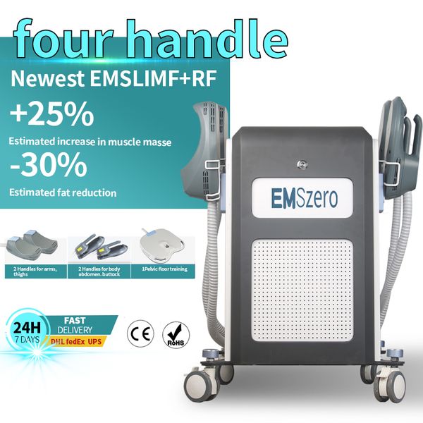 

emslim emssculpt slimming machine muscle stimulator body shaping with rf hiemt ems neo sculpt emszero 4 handles with cushion beauty equipmen
