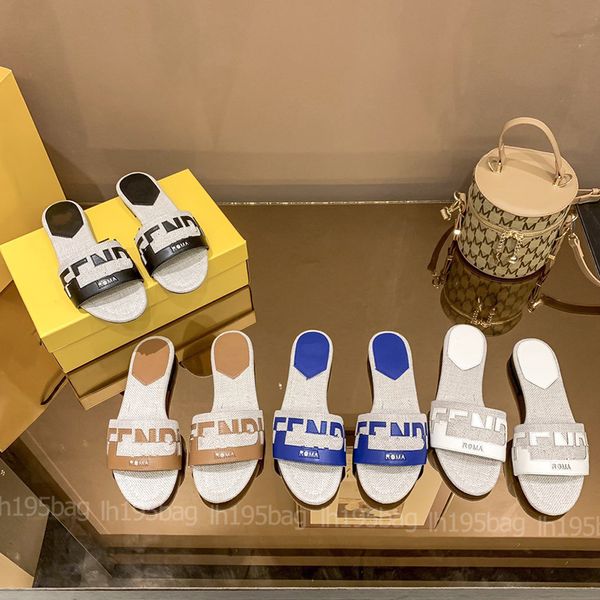 

fenes dies beach slippers classic flat heel summer lazy designer fashion cartoon big head flops leather lady slides women shoes l bath ladie, Black