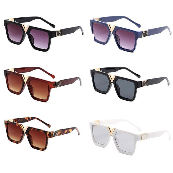 

womans sunglasses luxury fashion mens sun glasses uv protection men designer eyeglass gradient metal hinge eye women 292h, White;black