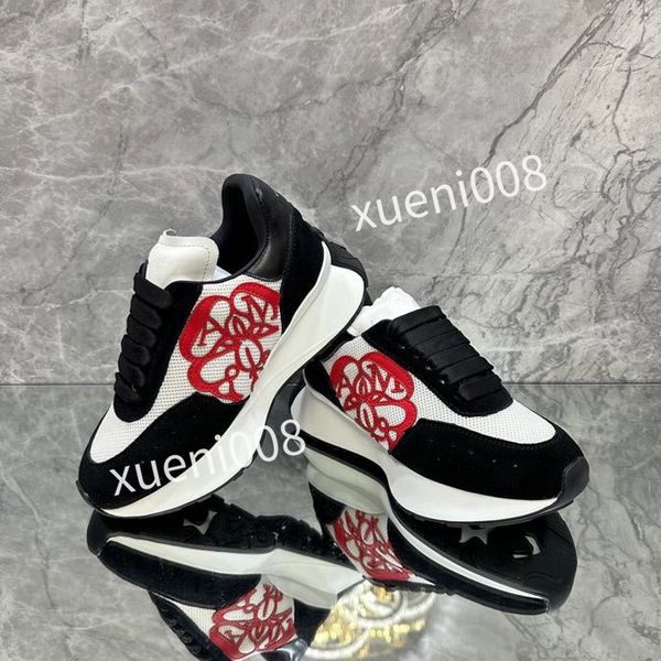 

casual shoes designer mens women shoe strawberry wave mouth tiger web print vintage trainer man woman variety of styles, Red;white