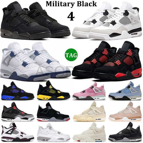 

designer shoes jumpman 4 basketball shoes men women 4s military black cat university blue red thunder white oreo canyon purple canvas mens t