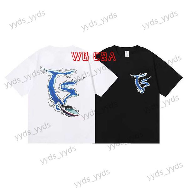 

men's t-shirts short sleeve t-shirt men's small trapstar hip hop street large loose couple t-shirt t230327, White;black