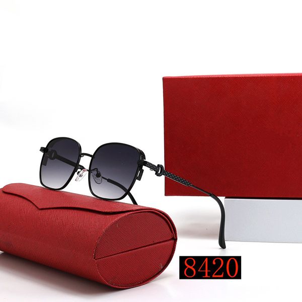 

designer sunglass fashion sunglasses women men letter print goggle summer optional with box cr 8420, White;black