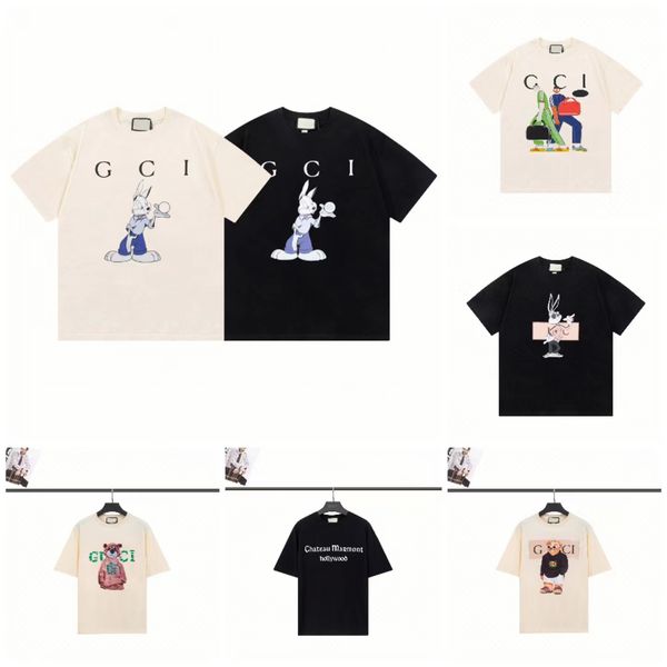 

new style shirt mens women design t-shirt spring summer color sleeves tees vacation short sleeve casual letters printing size range, White;black