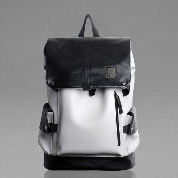 

2021 men's backpack men's backpack large capacity leisure travel bag fashion trend college student schoolbag computer bag 230327