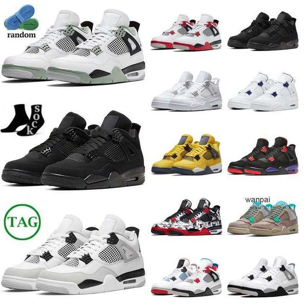 

4s basketball shoes women men 4 military black cat white oreo fire red thunder sail university blue cool grey infrared metallic canvas bred