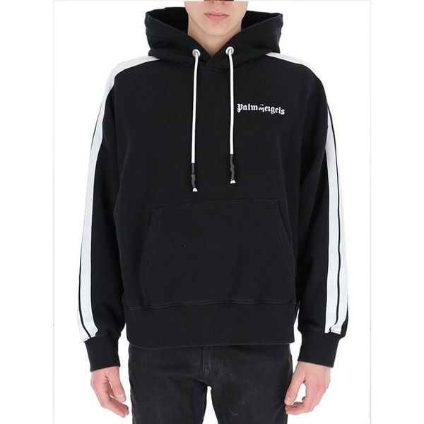 

2023 designer men's hoodie side stripes men and women's casual couple trend, Black