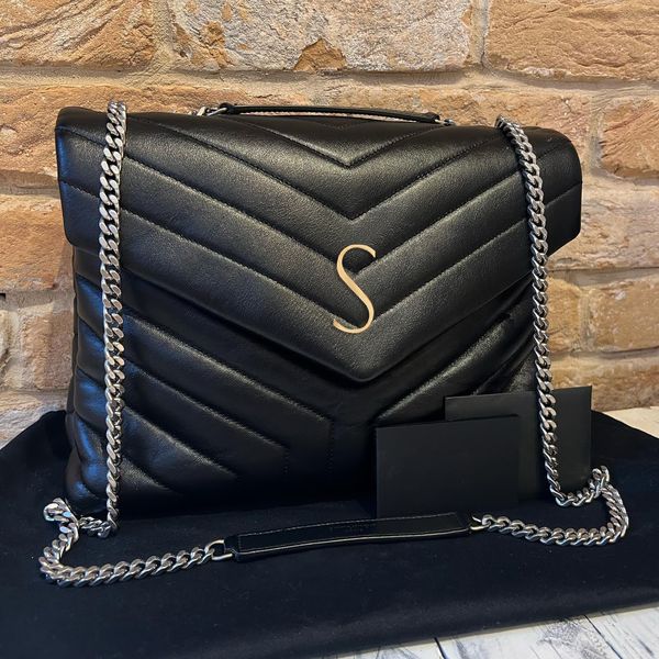 

fashion loulou luxury chain travel bag satchel shoulder womens flap totes handbag mens designer purse clutch bags city lady genuine leather