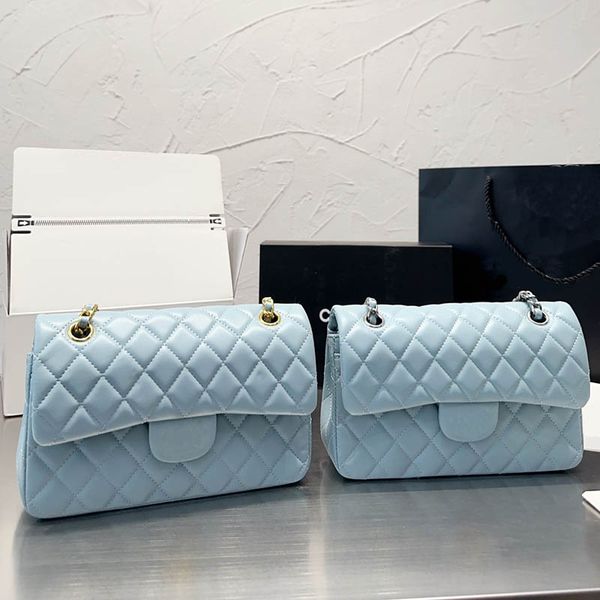 

designer bag brand shoulder crossbody bags leather handbag classic bag metal chain gold and silver tote luxury women purse zipper women wall