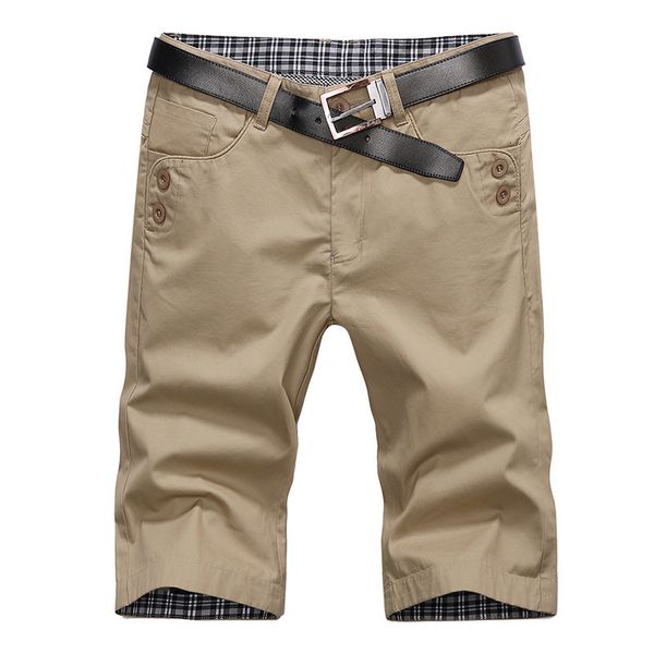 

men's shorts summer casual short men multi pocket cargo shorts mens fashion knee length men casual shorts no belt mens clothing 230327, White;black