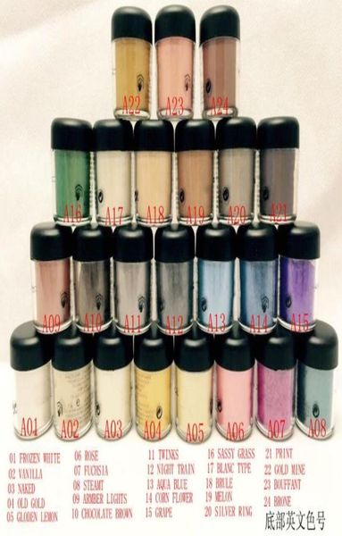 

24 pcs good quality lowest selling product 75g pigment eyeshadow english name and number gift8323837