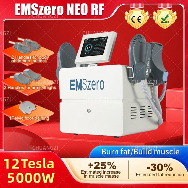 

new dls-emslim rf sculpting butt lift machine emszero muscle stimulator body shaping massage equipment 2/4/5 handles ems rf