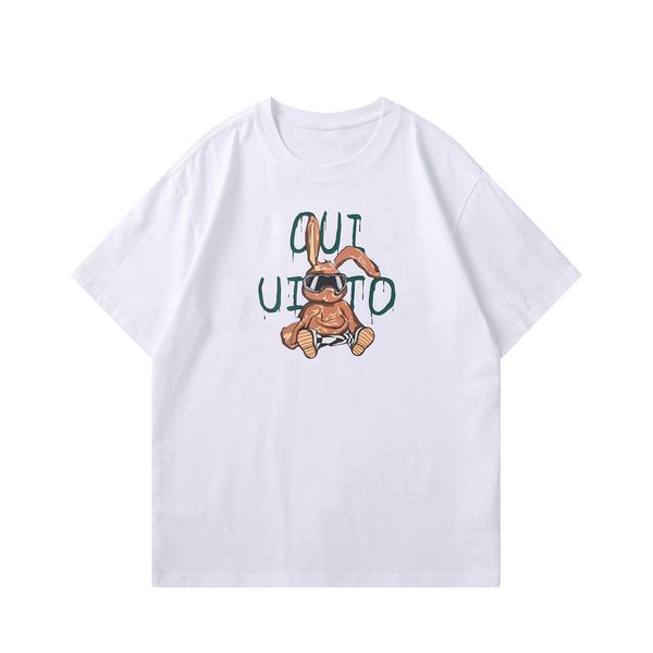 

men's t-shirt t shirt slim fit short sleeve cotton breathable tee r luxury letters print shirts 2023 spring summer high street casual m, White;black