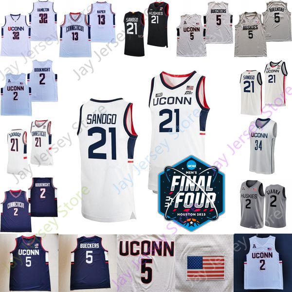 

2023 final four 4 jersey connecticut uconn huskies basketball ncaa college adama sanogo paige bueckers hawkins tristen newton alex karaban c