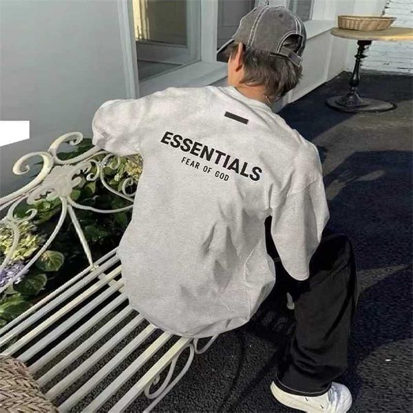

fog t shirt mens essentialls designer tees ess women tshirts fg 2023 new letter round neck t-shirt high couple short sleeve, White;black