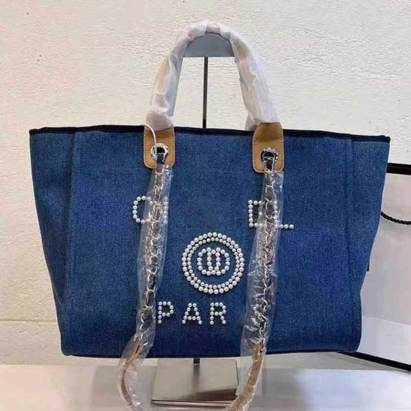 

women's luxury classics handbags beach bags ch brand pearl canvas embroidered women chain packs evening bag small mini handbag large fe