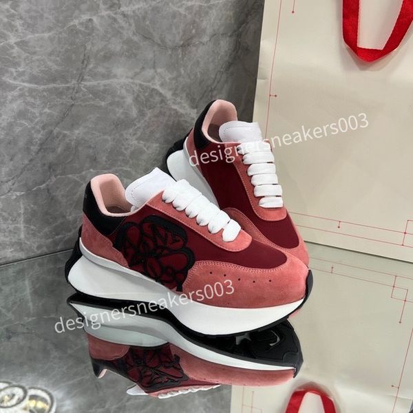 

2023new designer casual shoes men women sneaker lady luxurys runner trainers multicolor platform shoes, Black